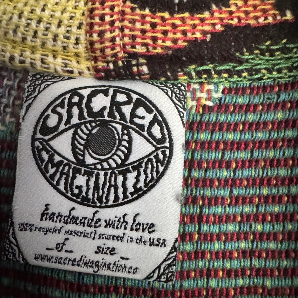 Handwoven Men’s Grateful Dead Jacket/swoncho - Picture 5 of 9